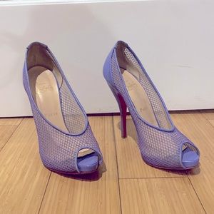 Christian Louboutin Fetilo 120 Lavender Purple Patent Platform Shoes